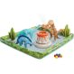 INTEX Jurassic Adventure Play Center felfújható vízicentrum, élménymedence, 201 × 201 × 36 cm